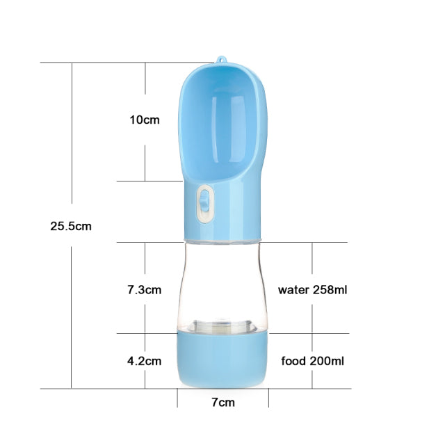 Portable Pet Water Bottle and Feeder